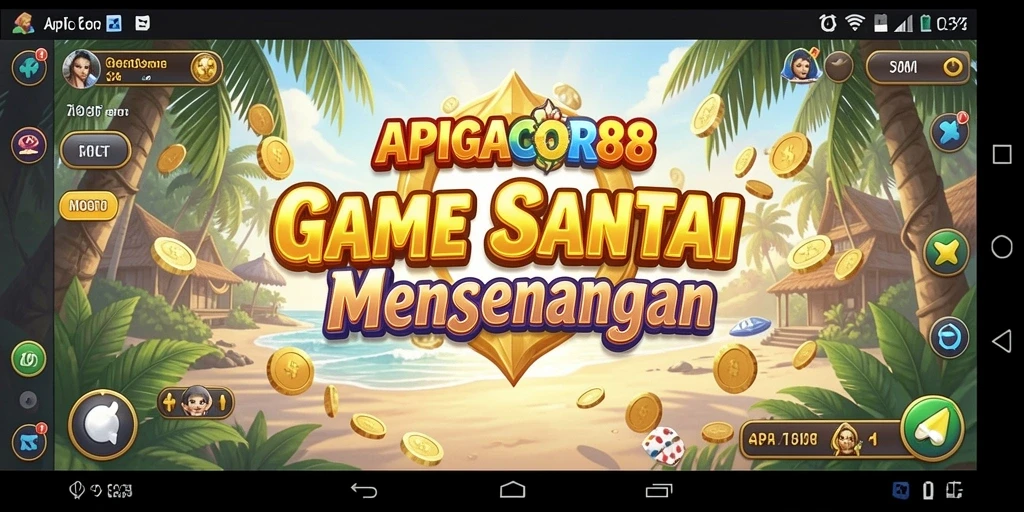 Screenshot utama menunjukkan momen seru dalam gameplay APIGACOR88.