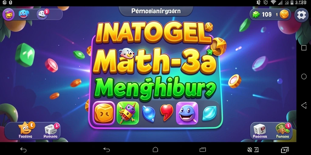 Tampilan gameplay seru INATOGEL saat mencocokkan permata.