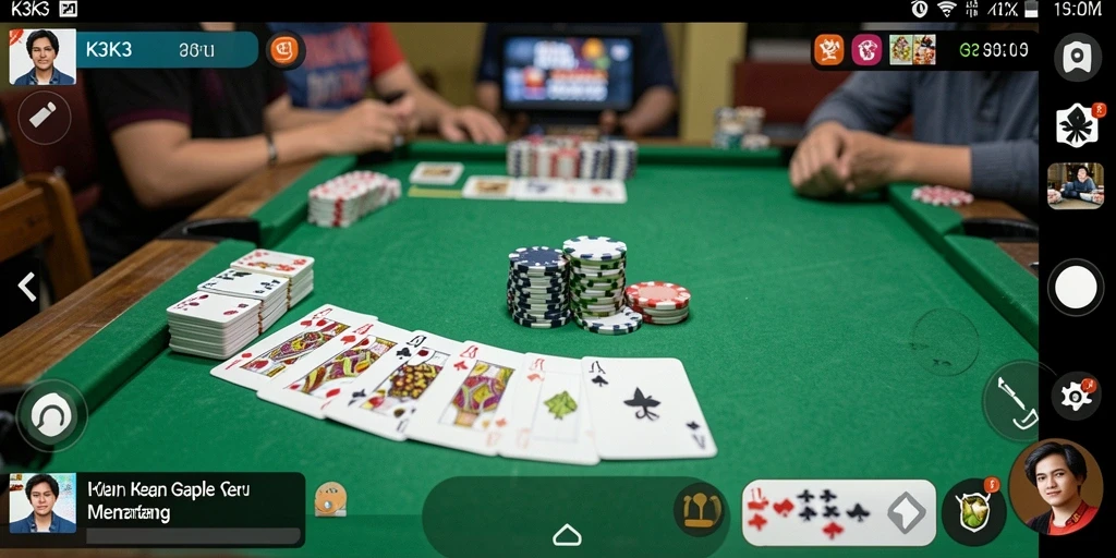 Gameplay K3K3 yang menegangkan dan seru.