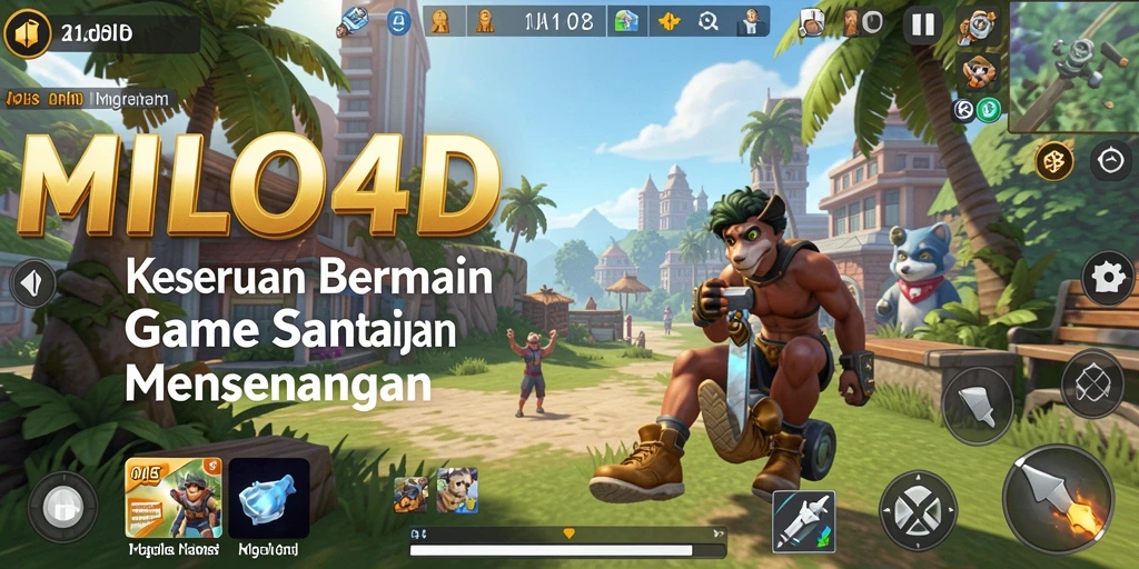 Tampilan gameplay <strong>MILO4D</strong> yang menarik dan ceria.