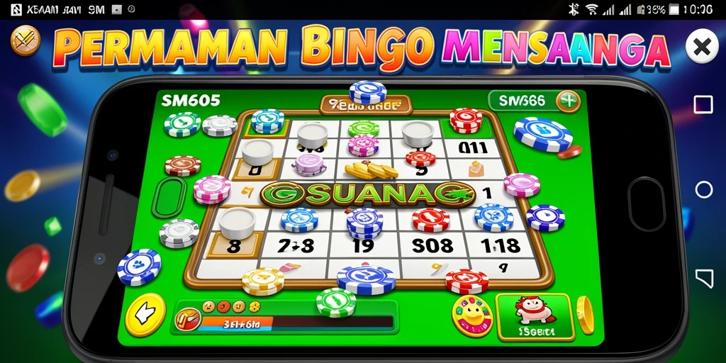 Tampilan gameplay SM605 yang seru dan interaktif dalam permainan Bingo.
