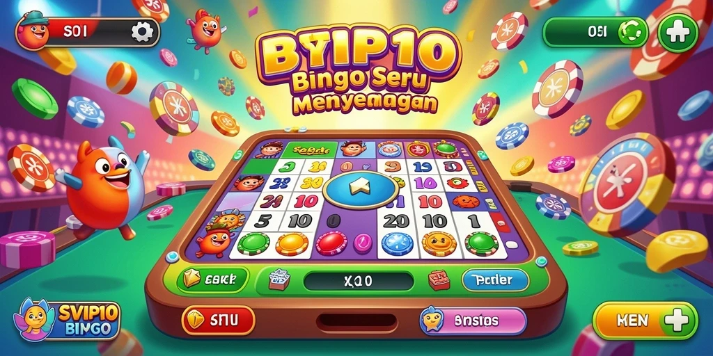 Tangkapan layar gameplay SVIP10 dengan suasana penuh warna dan interaktif.