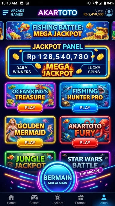 Tampilan antarmuka pengguna akartoto yang ramah untuk pemula.